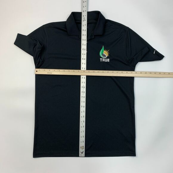 Nike Golf Shirt Mens M Medium Black Micro Pique 2.0 Performance Golf Polo - Picture 6 of 13